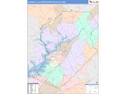 Gainesville <br /> Wall Map <br /> Color Cast Style 2025 Map