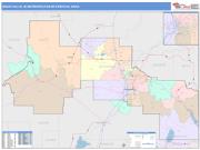 Idaho Falls <br /> Wall Map <br /> Color Cast Style 2025 Map
