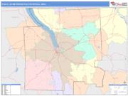 Ithaca <br /> Wall Map <br /> Color Cast Style 2025 Map
