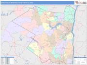 Kingston <br /> Wall Map <br /> Color Cast Style 2025 Map