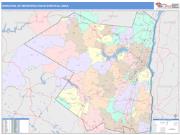 Kingston <br /> Wall Map <br /> Color Cast Style 2024 Map