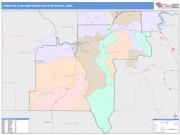 Lewiston <br /> Wall Map <br /> Color Cast Style 2025 Map