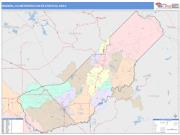Madera <br /> Wall Map <br /> Color Cast Style 2025 Map