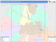 Midland <br /> Wall Map <br /> Color Cast Style 2025 Map
