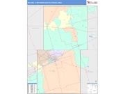 Midland <br /> Wall Map <br /> Color Cast Style 2025 Map