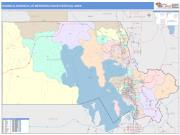 Ogden-Clearfield <br /> Wall Map <br /> Color Cast Style 2025 Map