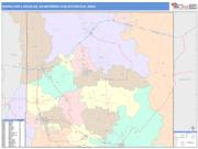 Baltimore-Washington <br /> Wall Map <br /> Color Cast Style 2025 Map