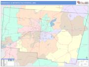 Springfield <br /> Wall Map <br /> Color Cast Style 2025 Map