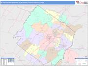 San Gabriel Valley <br /> Wall Map <br /> Color Cast Style 2025 Map