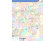 Inland Empire <br /> Wall Map <br /> Color Cast Style 2025 Map