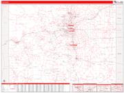 Colorado <br /> Wall Map <br /> Zip Code <br /> Red Line Style 2025 Map