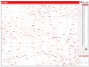Wyoming <br /> Wall Map <br /> Zip Code <br /> Red Line Style 2025 Map
