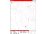 Aliso Viejo <br /> Wall Map <br /> Zip Code <br /> Red Line Style 2025 Map