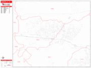 Camarillo <br /> Wall Map <br /> Zip Code <br /> Red Line Style 2025 Map