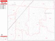 Citrus Heights <br /> Wall Map <br /> Zip Code <br /> Red Line Style 2025 Map