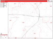 Colton <br /> Wall Map <br /> Zip Code <br /> Red Line Style 2025 Map