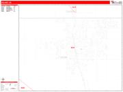 Delano <br /> Wall Map <br /> Zip Code <br /> Red Line Style 2025 Map