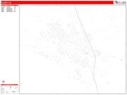 Gilroy <br /> Wall Map <br /> Zip Code <br /> Red Line Style 2025 Map