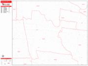 Huntington Park <br /> Wall Map <br /> Zip Code <br /> Red Line Style 2025 Map