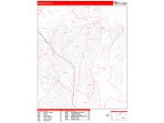 Mission Viejo <br /> Wall Map <br /> Zip Code <br /> Red Line Style 2025 Map
