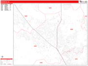 Murrieta <br /> Wall Map <br /> Zip Code <br /> Red Line Style 2025 Map