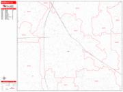 Norwalk <br /> Wall Map <br /> Zip Code <br /> Red Line Style 2025 Map