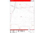 Paramount <br /> Wall Map <br /> Zip Code <br /> Red Line Style 2025 Map