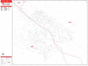 Petaluma <br /> Wall Map <br /> Zip Code <br /> Red Line Style 2025 Map