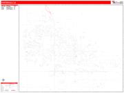 Porterville <br /> Wall Map <br /> Zip Code <br /> Red Line Style 2025 Map