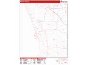 Redondo Beach <br /> Wall Map <br /> Zip Code <br /> Red Line Style 2025 Map