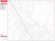 Union City <br /> Wall Map <br /> Zip Code <br /> Red Line Style 2025 Map