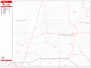Upland <br /> Wall Map <br /> Zip Code <br /> Red Line Style 2025 Map