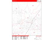 Victorville <br /> Wall Map <br /> Zip Code <br /> Red Line Style 2025 Map