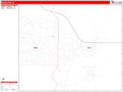 Woodland <br /> Wall Map <br /> Zip Code <br /> Red Line Style 2025 Map