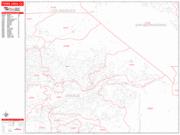 Yorba Linda <br /> Wall Map <br /> Zip Code <br /> Red Line Style 2025 Map