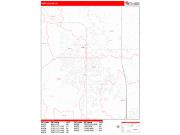 Fort Collins <br /> Wall Map <br /> Zip Code <br /> Red Line Style 2025 Map
