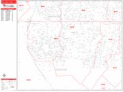 Highlands Ranch <br /> Wall Map <br /> Zip Code <br /> Red Line Style 2025 Map