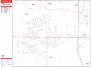 Loveland <br /> Wall Map <br /> Zip Code <br /> Red Line Style 2025 Map