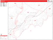 Milford <br /> Wall Map <br /> Zip Code <br /> Red Line Style 2025 Map