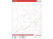 West Hartford <br /> Wall Map <br /> Zip Code <br /> Red Line Style 2025 Map