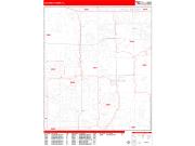 Coconut Creek <br /> Wall Map <br /> Zip Code <br /> Red Line Style 2025 Map