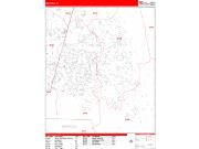 Deltona <br /> Wall Map <br /> Zip Code <br /> Red Line Style 2025 Map