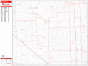 Hialeah <br /> Wall Map <br /> Zip Code <br /> Red Line Style 2025 Map