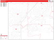 Homestead <br /> Wall Map <br /> Zip Code <br /> Red Line Style 2025 Map