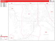 Kissimmee <br /> Wall Map <br /> Zip Code <br /> Red Line Style 2025 Map