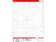 Margate <br /> Wall Map <br /> Zip Code <br /> Red Line Style 2025 Map