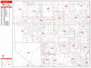 Miramar <br /> Wall Map <br /> Zip Code <br /> Red Line Style 2025 Map