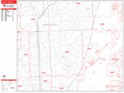 North Miami <br /> Wall Map <br /> Zip Code <br /> Red Line Style 2025 Map