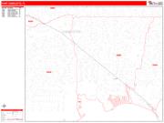 Port Charlotte <br /> Wall Map <br /> Zip Code <br /> Red Line Style 2025 Map