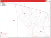 Weston <br /> Wall Map <br /> Zip Code <br /> Red Line Style 2025 Map